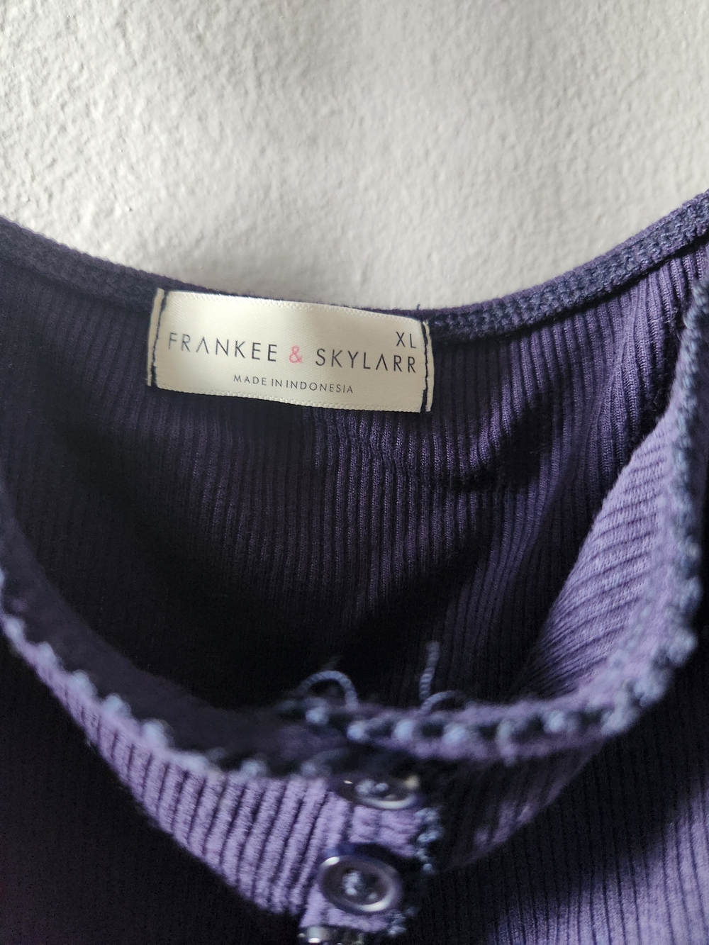 Purple Ribbed Women's Sweater